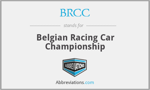 BRCC - Belgian Racing Car Championship