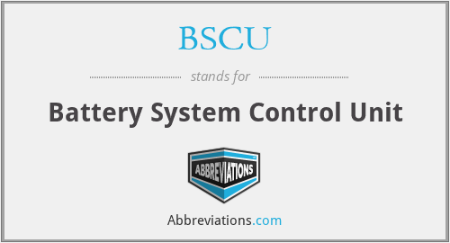 BSCU - Battery System Control Unit