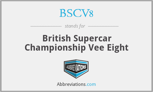 BSCV8 - British Supercar Championship Vee Eight