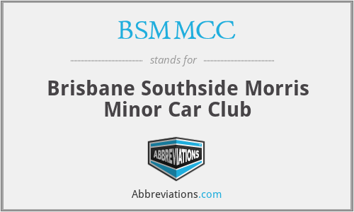 BSMMCC - Brisbane Southside Morris Minor Car Club