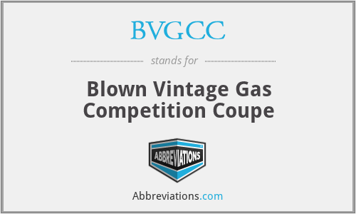 BVGCC - Blown Vintage Gas Competition Coupe