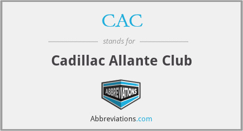 CAC - Cadillac Allante Club