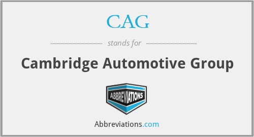 CAG - Cambridge Automotive Group