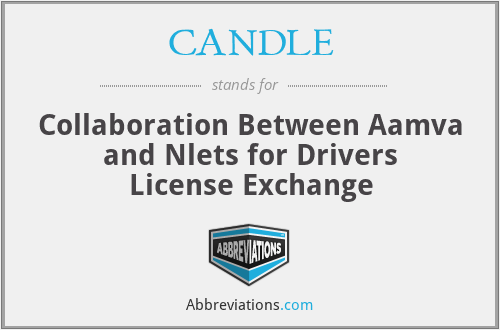 CANDLE - Collaboration Between Aamva and Nlets for Drivers License Exchange