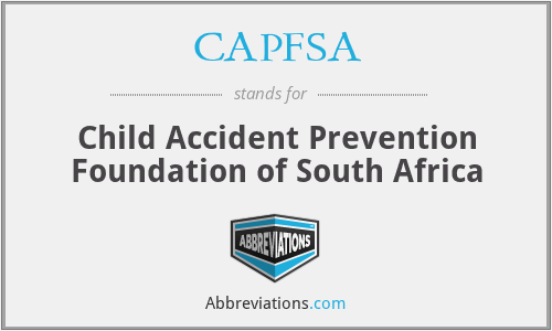 CAPFSA - Child Accident Prevention Foundation of South Africa