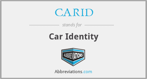 CARID - Car Identity