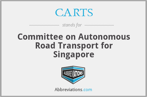 CARTS - Committee on Autonomous Road Transport for Singapore