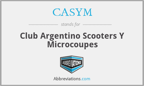 CASYM - Club Argentino Scooters Y Microcoupes