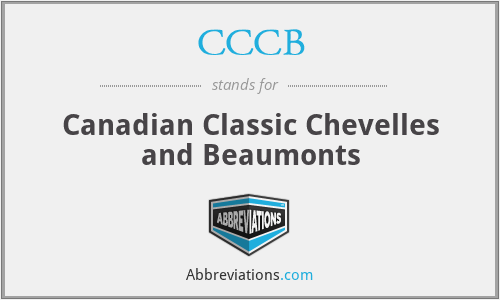 CCCB - Canadian Classic Chevelles and Beaumonts