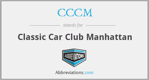 CCCM - Classic Car Club Manhattan