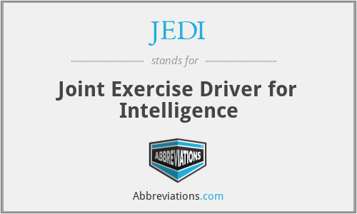 JEDI - Joint Exercise Driver for Intelligence