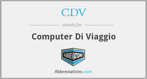 CDV - Computer Di Viaggio