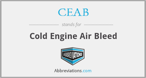 CEAB - Cold Engine Air Bleed