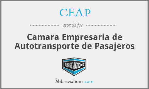 CEAP - Camara Empresaria de Autotransporte de Pasajeros