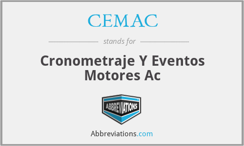 CEMAC - Cronometraje Y Eventos Motores Ac