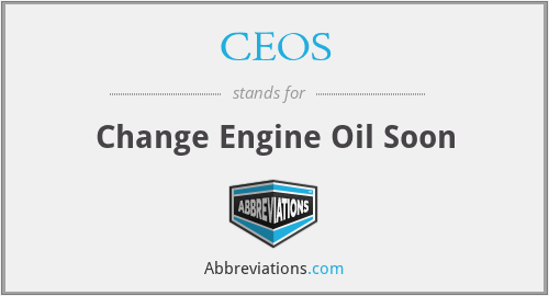 CEOS - Change Engine Oil Soon