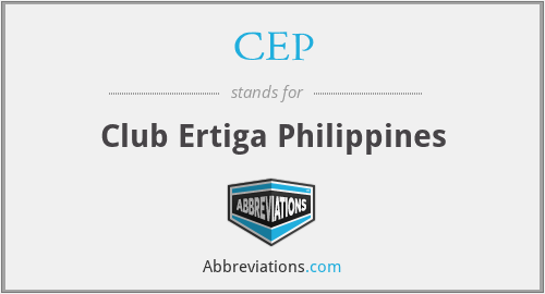 CEP - Club Ertiga Philippines