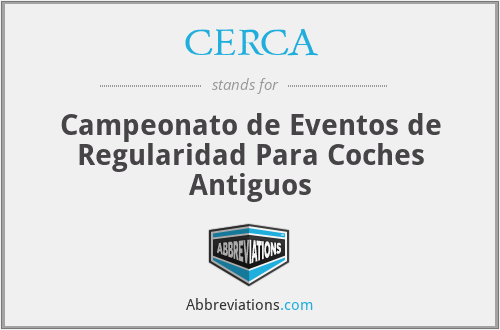 CERCA - Campeonato de Eventos de Regularidad Para Coches Antiguos