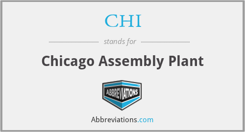 CHI - Chicago Assembly Plant