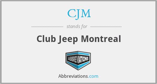 CJM - Club Jeep Montreal
