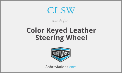 CLSW - Color Keyed Leather Steering Wheel
