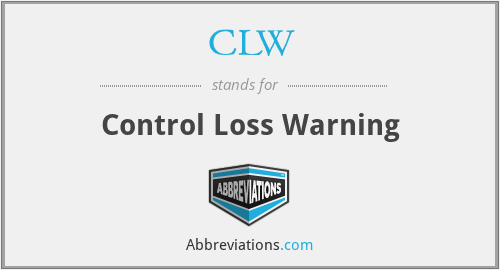 CLW - Control Loss Warning