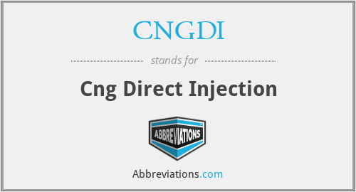 CNGDI - Cng Direct Injection