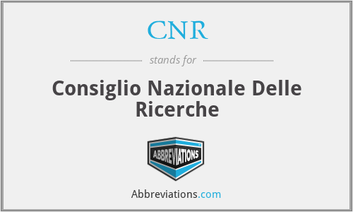 CNR - Consiglio Nazionale Delle Ricerche