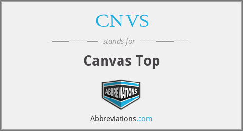 CNVS - Canvas Top