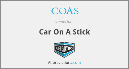 COAS - Car On A Stick