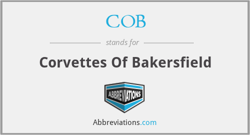 COB - Corvettes Of Bakersfield