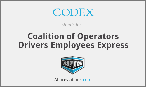 CODEX - Coalition of Operators Drivers Employees Express