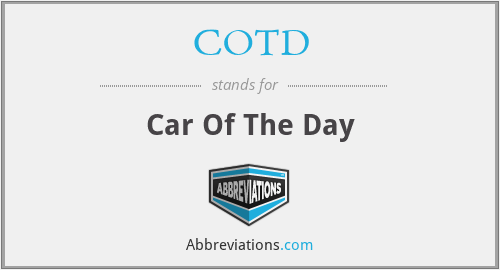 COTD - Car Of The Day