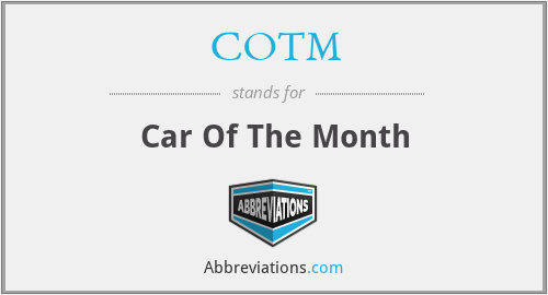 COTM - Car Of The Month