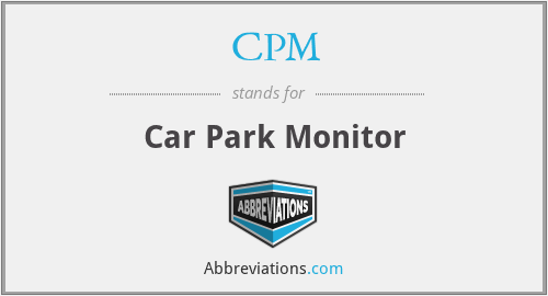 CPM - Car Park Monitor