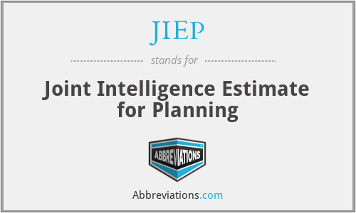 JIEP - Joint Intelligence Estimate for Planning