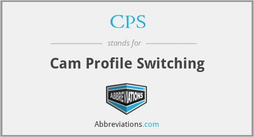 CPS - Cam Profile Switching