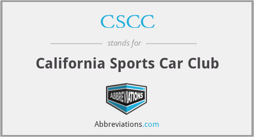 CSCC - California Sports Car Club
