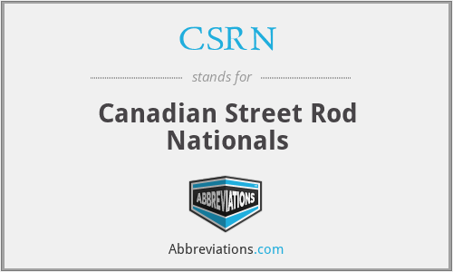 CSRN - Canadian Street Rod Nationals