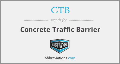 CTB - Concrete Traffic Barrier