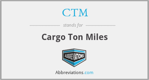 CTM - Cargo Ton Miles