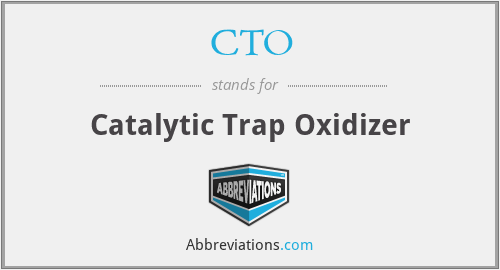 CTO - Catalytic Trap Oxidizer