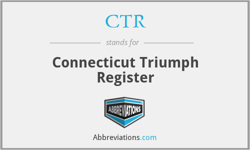 CTR - Connecticut Triumph Register
