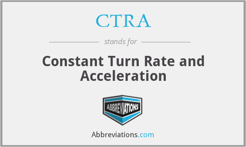 CTRA - Constant Turn Rate and Acceleration