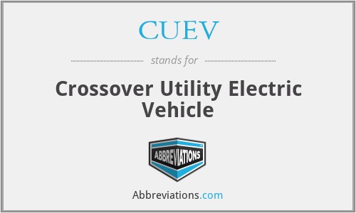 CUEV - Crossover Utility Electric Vehicle