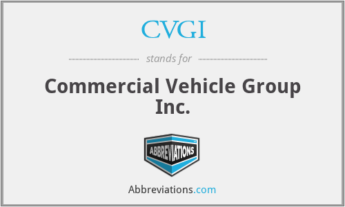 CVGI - Commercial Vehicle Group Inc.