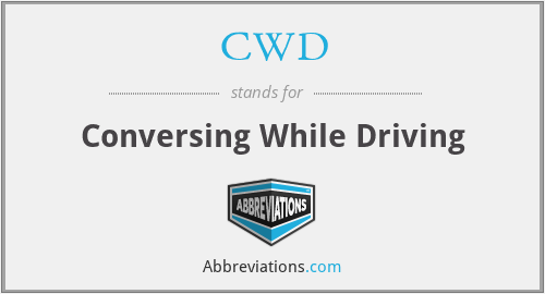 CWD - Conversing While Driving