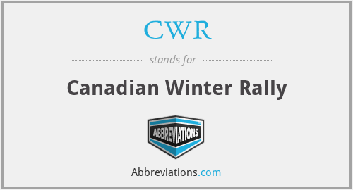 CWR - Canadian Winter Rally