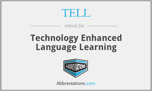 TELL - Technology Enhanced Language Learning