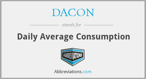 DACON - Daily Average Consumption